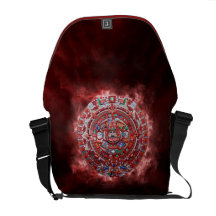 Flaming Mayan Calender Commuter Bags