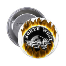 Flaming NWCo products Pinback Buttons