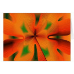 Flaming Orange Flower Card