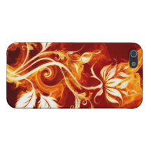 Flaming Rose Case For iPhone 5