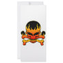 Flaming Skull and Crossbones Rack Card Template