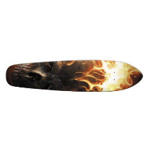 Flaming skull pattern1 skateboards