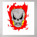 Flaming Skull posters
