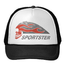 Flaming Skull Tank Trucker Hat