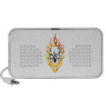 Flaming Skull Tattoo Mp3 Speakers