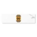 Flaming Skulls 100% Biker Bumper Stickers