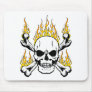 Flaming Skulls Mousepads