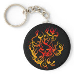 Flaming Skulls-multi keychains