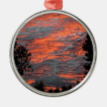 Flaming Sky Christmas Ornament