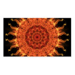 Flaming Sun Business Card Template