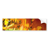 Flaming Yellow Bumper Sticker