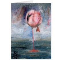 Flamingo ACEO Card