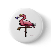 Flamingo Pinback Buttons