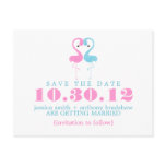 Flamingo Couple Wedding Save the Date