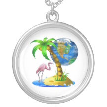 Flamingo Earth Pendant