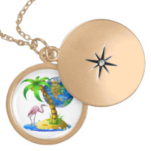 Flamingo Earth Pendant