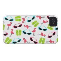 Flamingo iPhone 4 Case-Mate Barely There™ Case