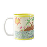 Flamingo Island art by Wendy C. Allen mugs