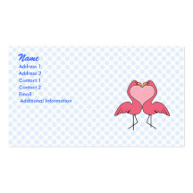 Flamingo Love Business Cards