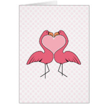 Flamingo Love Greeting Cards