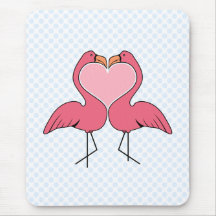 Flamingo Love Mouse Pads