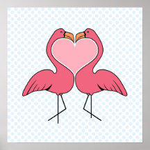 Flamingo Love Posters