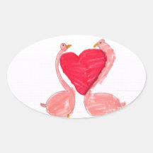 Flamingo Love Sticker