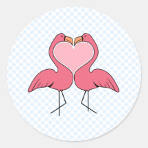 Flamingo Love Stickers