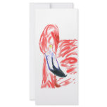 Flamingo Oil Painting Pink Flamingoe drawing rack cards