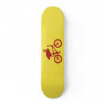 Flamingo on Bicycle Silhouette skateboards