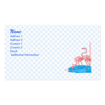 Flamingo Pair Business Card