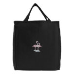 Flamingo Pair embroidered bags