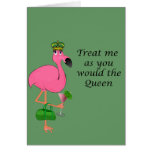 Flamingo Recipe Note Card