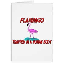 Flamingo trapped in a human body