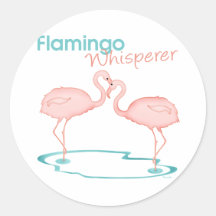 Flamingo Whisperer Stickers