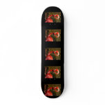 Flamingo with "flamingo" pink text skate board deck