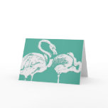"Flamingos" Digital Art Greeting Card