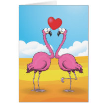 Flamingos Greeting Cards