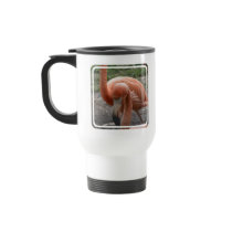 Flamingos Plastic Travel Mug