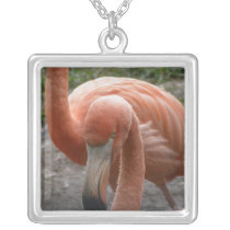 Flamingos Sterling Silver Necklace