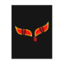 Flammenaugen Blut Träne flaming eyes blood tear Postcards
