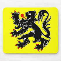 Flanders, Belgium flag Mousepad