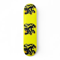 Flanders, Belgium flag Skate Boards