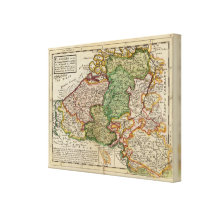 Flanders or the Austrian Netherlands Stretched Canvas Print