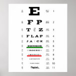 Flapjack Eye Exam Poster posters