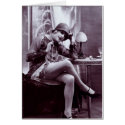 Flapper Gal Greeting Card