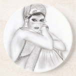 Flapper Girl Beverage Coaster