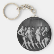 Flapper Girls: 1925 Keychains