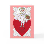 Flapper, Heart and Doily Vintage Valentine cards