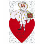Flapper, Heart and Doily Vintage Valentine t-shirts